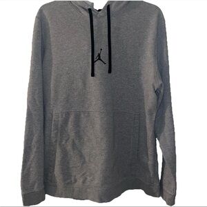 Air Jordan Jumpman Dri Fit Grey Hoodie Men’s Size M Pullover small hole middle